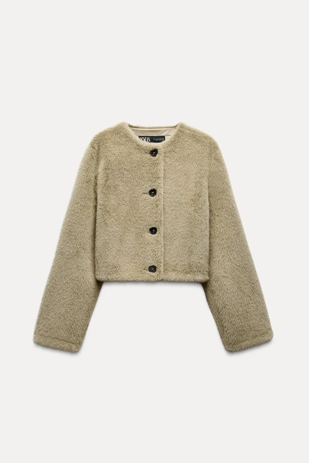 New CAZADORA CORTA EFECTO PELO Mujer Chaquetas / Cazadoras