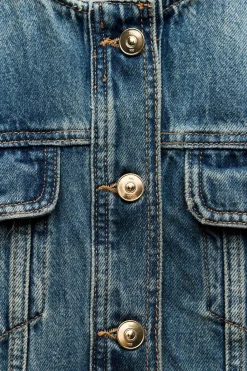 Hot CAZADORA CROP Z1975 DENIM Mujer Chaquetas / Cazadoras