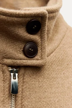 Discount CAZADORA CUELLO SUBIDO CON LANA Mujer Chaquetas / Cazadoras