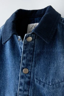 Niños ZARA 1½ - 6 Años·Jeans / Denim|1½ - 6 Años·Abrigos<CAZADORA DENIM ACOLCHADA