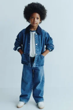 Niños ZARA 1½ - 6 Años·Jeans / Denim|1½ - 6 Años·Abrigos<CAZADORA DENIM ACOLCHADA