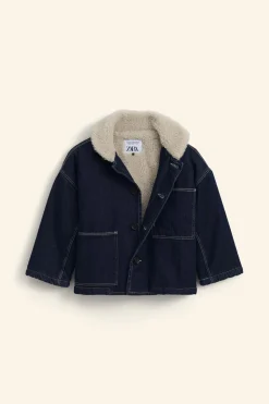Niños ZARA 6 - 14 Años·Abrigos<CAZADORA DENIM BORREGUILLO LIMITED EDITION