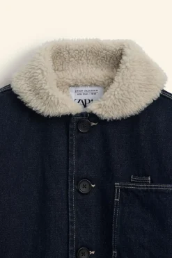 Niños ZARA 6 - 14 Años·Abrigos<CAZADORA DENIM BORREGUILLO LIMITED EDITION