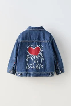 Niños ZARA 1½ - 6 Años·Jeans / Denim|1½ - 6 Años·Total Look<CAZADORA DENIM KEITH HARING ®