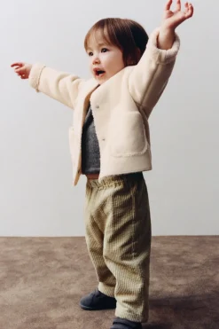 Niños ZARA 0 - 6 Meses·Sacos / Buzos|6 - 18 Meses·Abrigos / Buzos<CAZADORA DOBLE FAZ