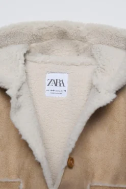 Niños ZARA 0 - 6 Meses·Sacos / Buzos|6 - 18 Meses·Abrigos / Buzos<CAZADORA DOBLE FAZ