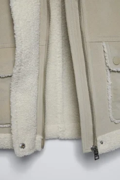 Niños ZARA 6 - 14 Años·Abrigos<CAZADORA DOBLE FAZ BORREGUILLO