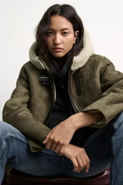 Sale CAZADORA DOBLE FAZ CAPUCHA ZW COLLECTION Mujer Abrigos / Anoraks|Chaquetas / Cazadoras