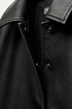 Outlet CAZADORA EFECTO PIEL Mujer Chaquetas / Cazadoras