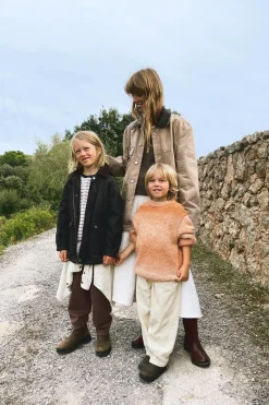 Niños ZARA 6 - 14 Años·Abrigos|6 - 14 Años·Abrigos<CAZADORA ENCERADA CAPUCHA DESMONTABLE