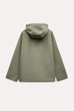 Fashion CAZADORA ENGOMADA CAPUCHA Mujer Chaquetas / Cazadoras