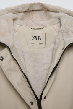 Niños ZARA 6 - 14 Años·Abrigos|6 - 14 Años·Abrigos<CAZADORA ENGOMADA PELO