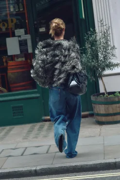 Clearance CAZADORA FLECOS HILO METALIZADO Mujer Chaquetas / Cazadoras