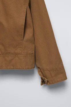 Niños ZARA 6 - 14 Años·Abrigos<CAZADORA LAVADA CUELLO PANA