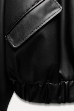 Clearance CAZADORA OVERSIZE EFECTO PIEL Mujer Chaquetas / Cazadoras