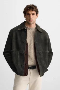 Sale CAZADORA PIEL ANTE Hombre Piel