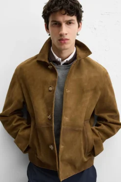 Fashion CAZADORA PIEL ANTE Hombre Piel