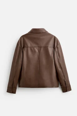 Hot CAZADORA PIEL BOLSILLOS Hombre Piel