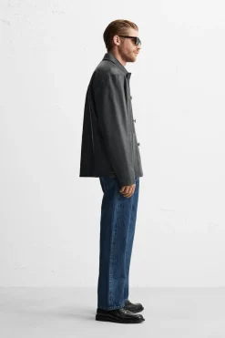 Sale CAZADORA PIEL BOLSILLOS Hombre Piel