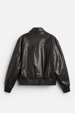 Online CAZADORA PIEL EFECTO BRILLO Hombre Piel