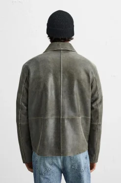 Best CAZADORA PIEL EFECTO CRAQUELADO Hombre Piel