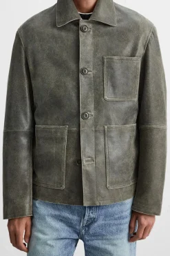 Best CAZADORA PIEL EFECTO CRAQUELADO Hombre Piel