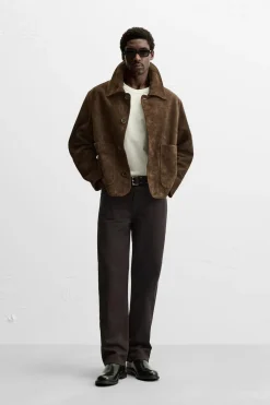 Fashion CAZADORA PIEL SERRAJE Hombre Piel