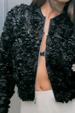 Outlet CAZADORA TEJIDO ESTRUCTURA Mujer Chaquetas / Cazadoras