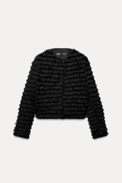 Sale CAZADORA TERCIOPELO FLECOS Mujer Blazers / Chalecos