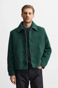 Fashion CAZADORA TEXTURA CEPILLADO Hombre Sobrecamisas