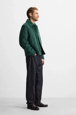 Fashion CAZADORA TEXTURA CEPILLADO Hombre Sobrecamisas