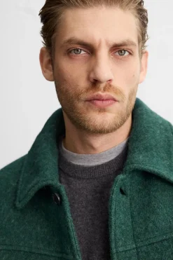 Fashion CAZADORA TEXTURA CEPILLADO Hombre Sobrecamisas