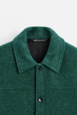 Fashion CAZADORA TEXTURA CEPILLADO Hombre Sobrecamisas