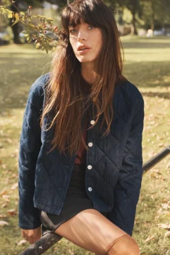 Hot CAZADORA Z1975 ACOLCHADA DENIM Mujer Chaquetas / Cazadoras