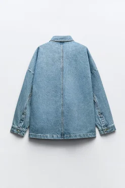 New CAZADORA Z1975 DENIM BOLSILLOS PLASTRÓN Mujer Chaquetas / Cazadoras