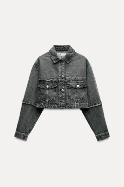 Online CAZADORA Z1975 DENIM CROP Mujer Chaquetas / Cazadoras