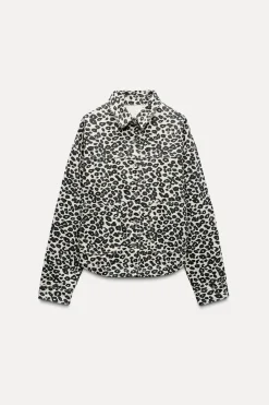 Fashion CAZADORA Z1975 DENIM ESTAMPADO ANIMAL Mujer Chaquetas / Cazadoras