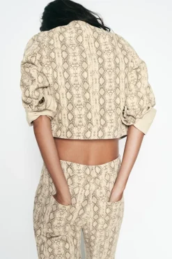 Online CAZADORA Z1975 DENIM ESTAMPADO ANIMAL Mujer Chaquetas / Cazadoras