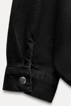 Fashion CAZADORA Z1975 DENIM FLECOS TACHAS Mujer Chaquetas / Cazadoras