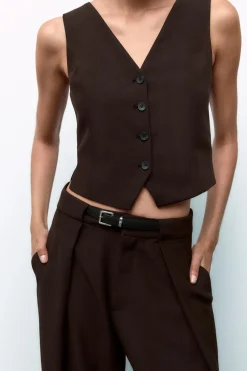 Online CHALECO ABERTURAS LATERALES Mujer Blazers / Chalecos