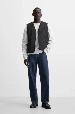 Clearance CHALECO ACOLCHADO COMBINADO Hombre Chalecos