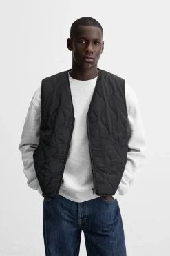 Clearance CHALECO ACOLCHADO COMBINADO Hombre Chalecos