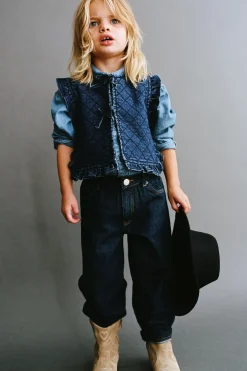Niños ZARA 1½ - 6 Años·Punto|1½ - 6 Años·Jeans / Denim<CHALECO ACOLCHADO DENIM