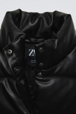 Niños ZARA 6 - 14 Años·Abrigos<CHALECO ACOLCHADO EFECTO PIEL