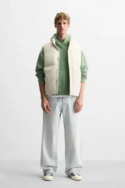 Hot CHALECO ACOLCHADO ENGOMADO Hombre Plumíferos|Chalecos