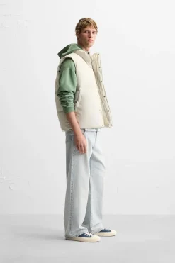 Hot CHALECO ACOLCHADO ENGOMADO Hombre Plumíferos|Chalecos