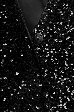 Hot CHALECO AJUSTADO LENTEJUELAS Mujer Tops / Bodies