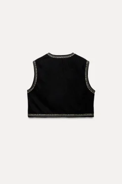 Best CHALECO BORDADO TERCIOPELO Mujer Chaquetas / Cazadoras