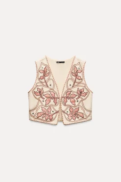 Discount CHALECO BORDADOS ESPEJOS Mujer Tops / Bodies