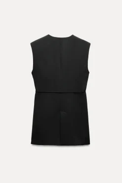 Fashion CHALECO CINTURÓN ABERTURAS ZW COLLECTION Mujer Blazers / Chalecos